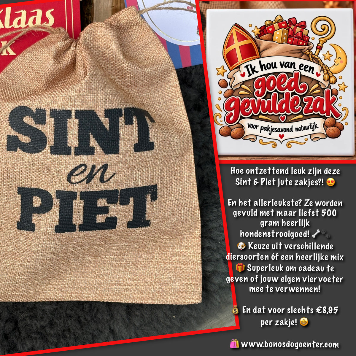 Zakje met 500 gram Strooigoed ~ Sinterklaas