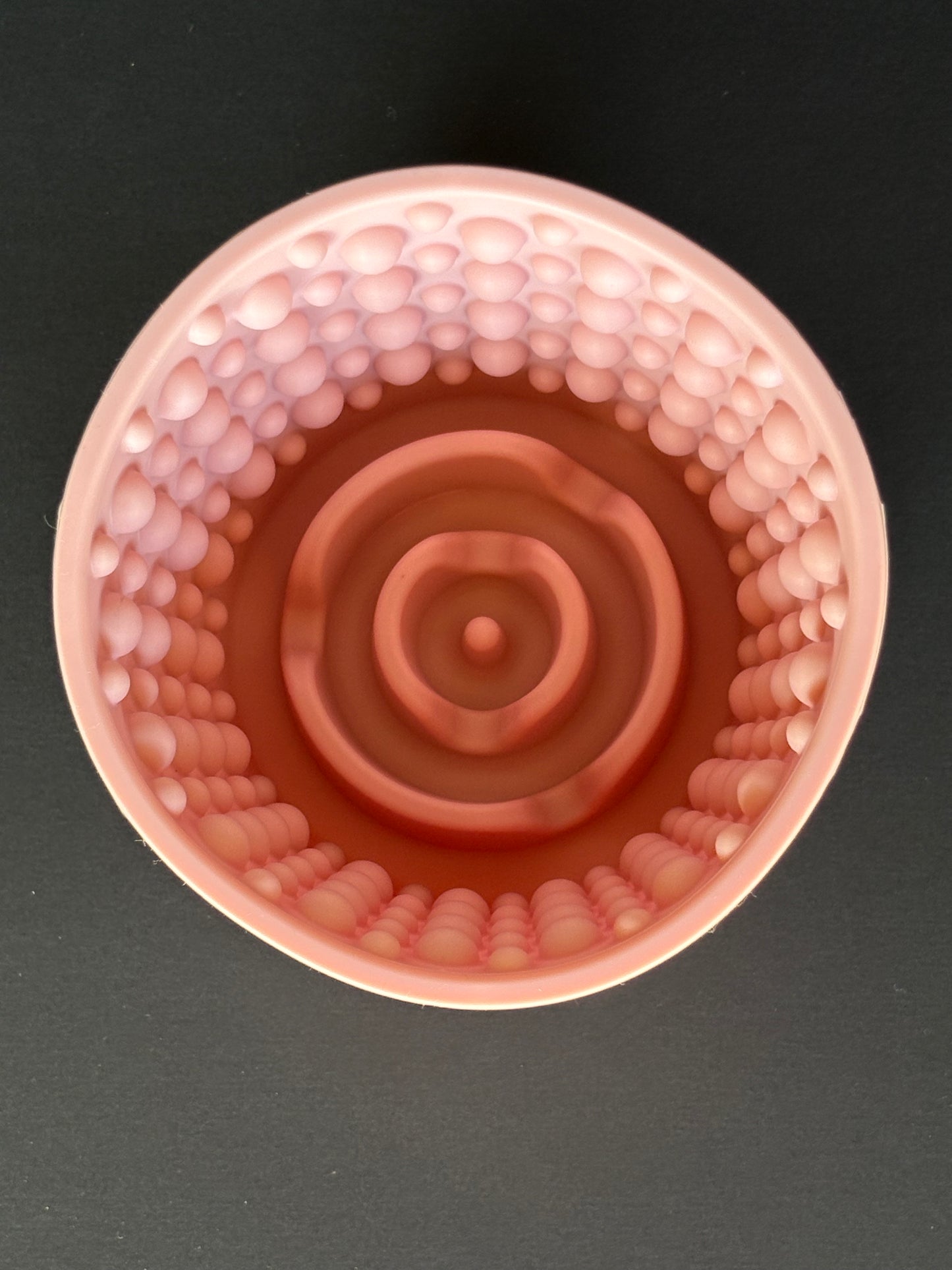 Babelle De Swirlie Lickbowl - Bourgogne, Peach, Roze