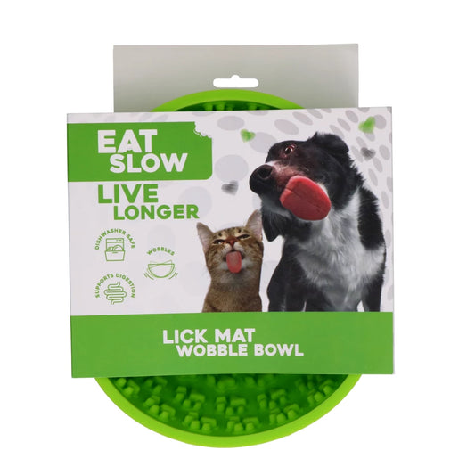 Eat Slow Live Longer Lick Mat Wobble Bowl