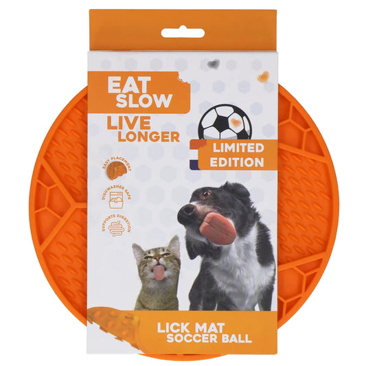 Eat Slow Live Longer Lick Mat Soccer Ball Oranje (Limited Edition EK) op=op