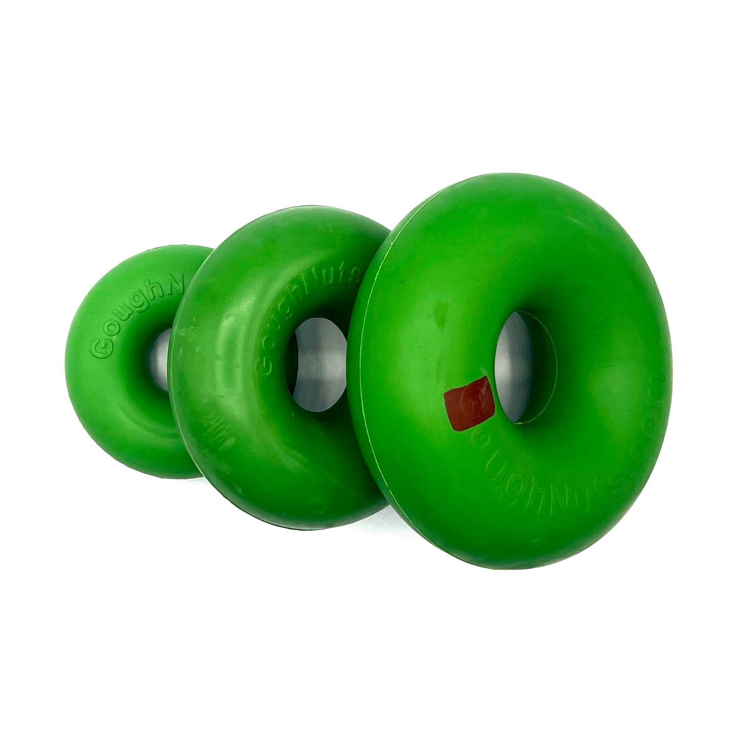 Goughnuts Ring Groen – Sterk kauwspeelgoed | Small, Medium & Large