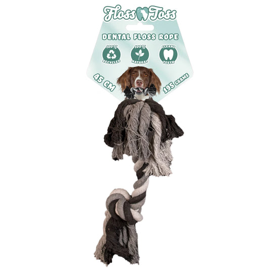 Floss Toss Dental Rope 2 Knot - 45 cm
