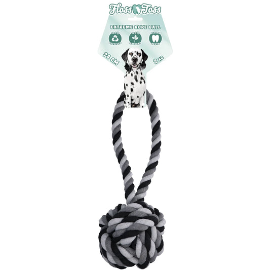 Floss Toss Dental Rope Exteme Tug and Ball - 60 cm
