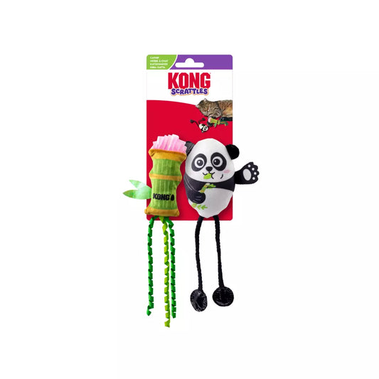 KONG Scrattles Panda 2-pk