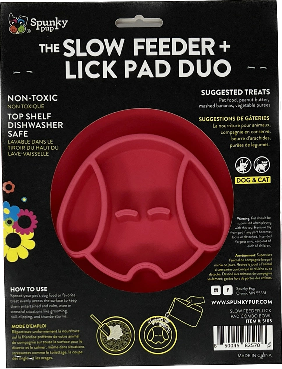 Lick Pad + Slow Feeder DUO, Voerbak