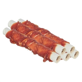 TRIXIE DENTA FUN STICK MET EEND EN KIPPENLEVER 28 CM