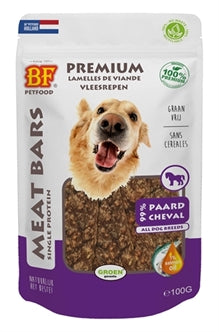 BF PETFOOD MEAT BARS PAARD 100 GR